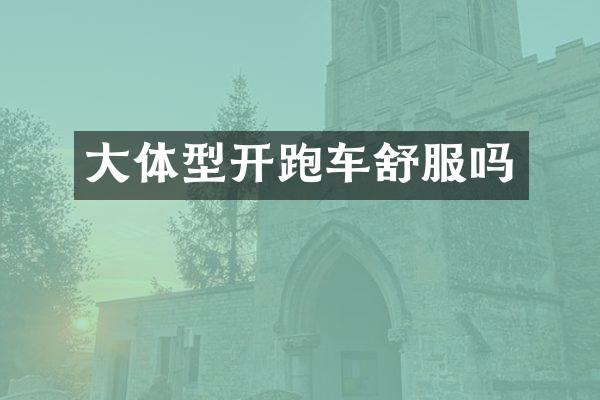 大体型开跑车舒服吗