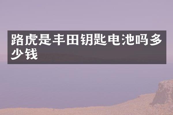 路虎是丰田钥匙电池吗多少钱