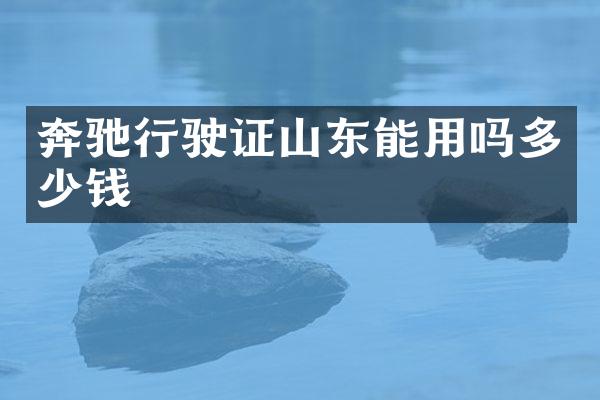 奔驰行驶证山东能用吗多少钱