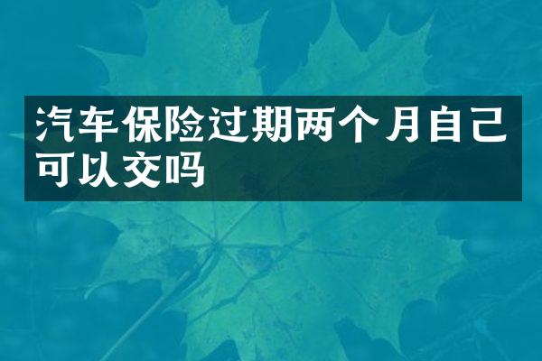 汽车保险过期两个月自己可以交吗