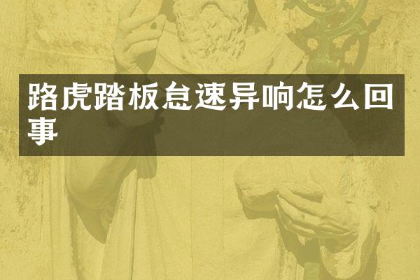 路虎踏板怠速异响怎么回事