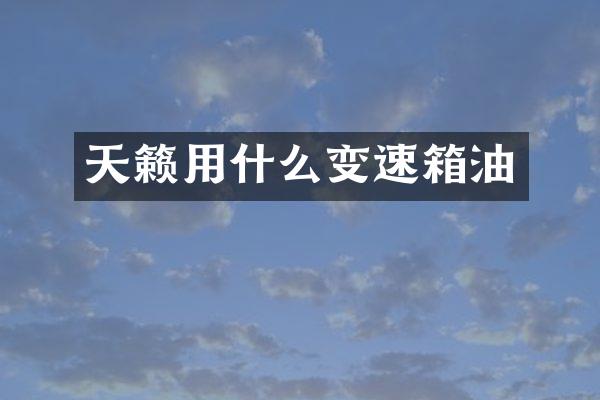天籁用什么变速箱油