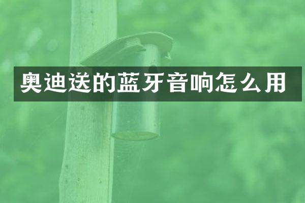 奥迪送的蓝牙音响怎么用