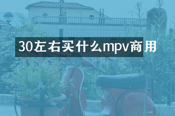 30左右mpv商用