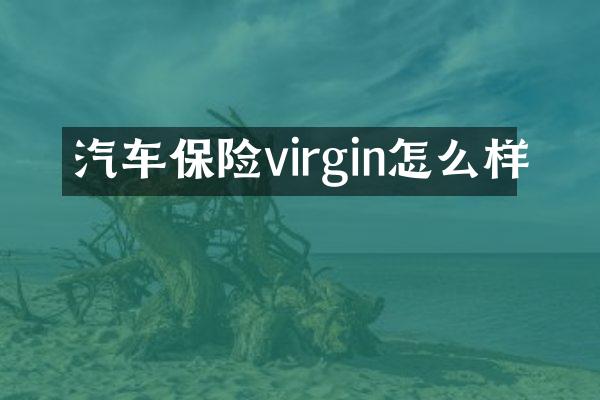 汽车保险virgin怎么样