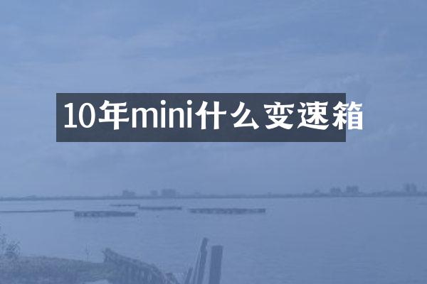 10年mini什么变速箱