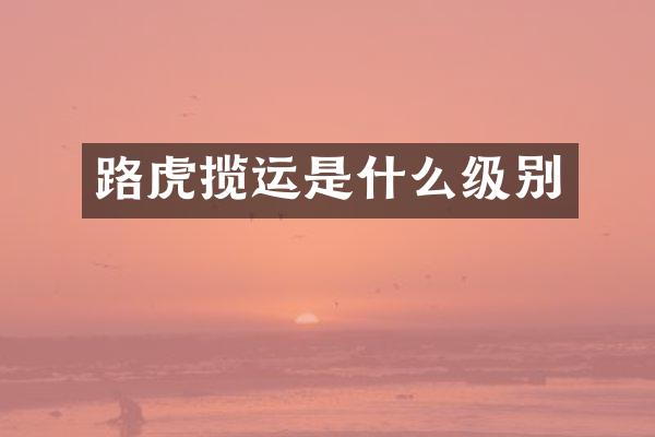 路虎揽运是什么级别