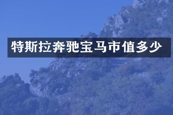 特斯拉奔驰宝马市值多少