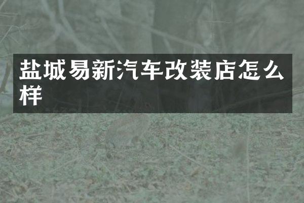 盐城易新汽车改装店怎么样
