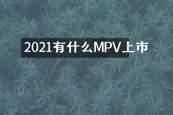 2021有什么MPV上市