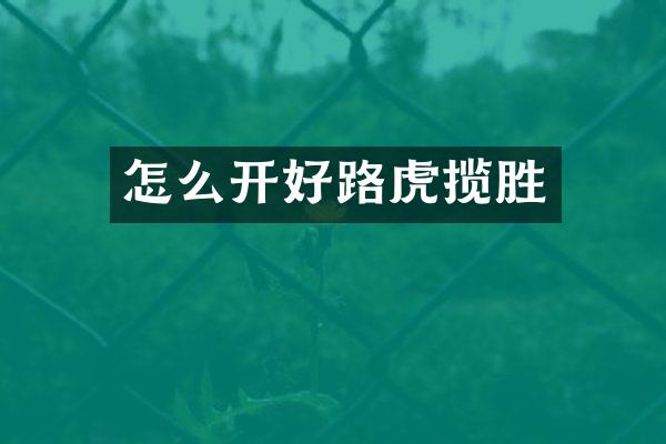 怎么开好路虎揽胜