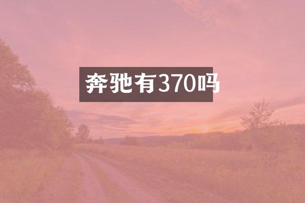 奔驰有370吗