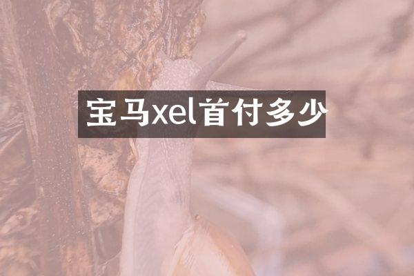 宝马xel首付多少