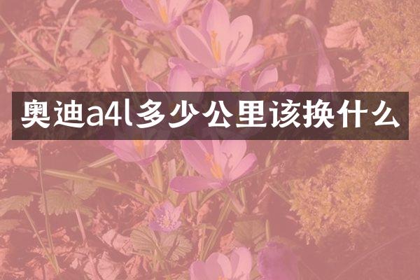 奥迪a4l多少公里该换什么