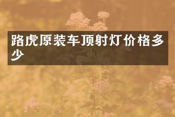 路虎原装车灯价格多少