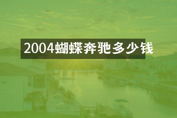 2004蝴蝶奔驰多少钱