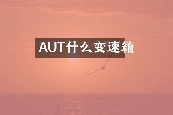 AUT什么变速箱