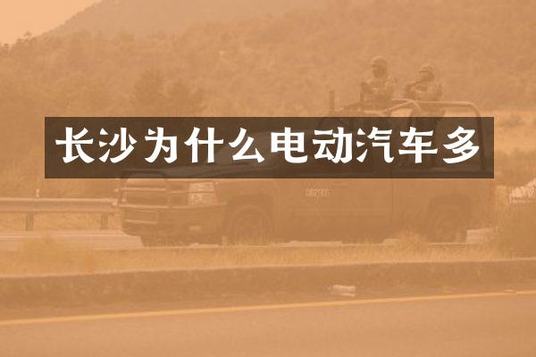长沙为什么电动汽车多