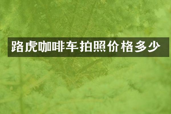 路虎咖啡车拍照价格多少