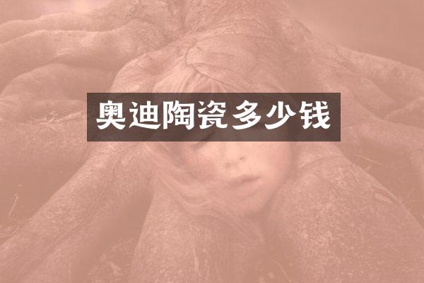 奥迪陶瓷多少钱