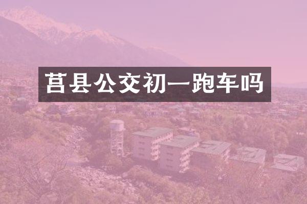 莒县公交初一跑车吗