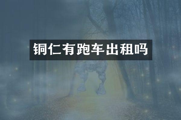 铜仁有跑车出租吗