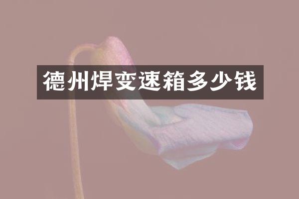 德州焊变速箱多少钱