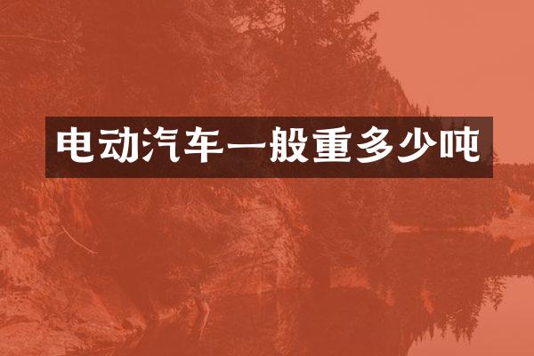 电动汽车一般重多少吨