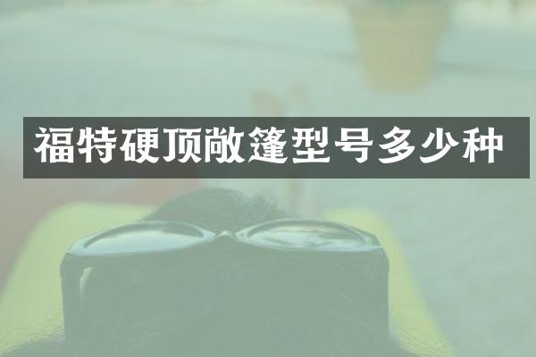福特硬顶敞篷型号多少种