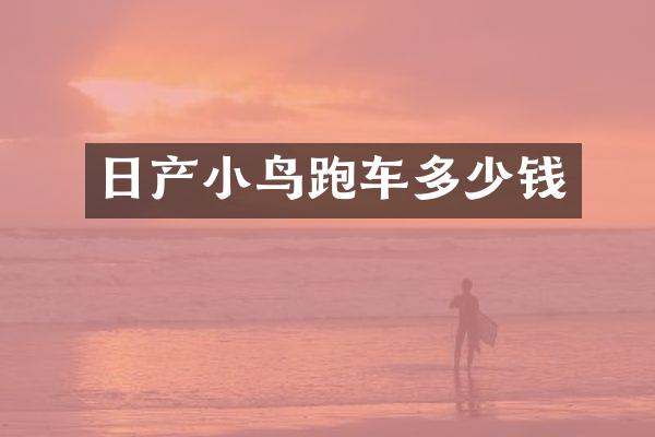 日产小鸟跑车多少钱