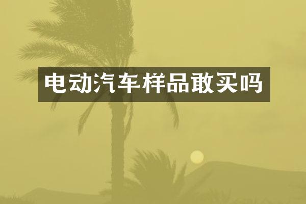 电动汽车样品敢买吗