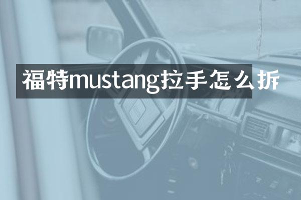 福特mustang拉手怎么拆
