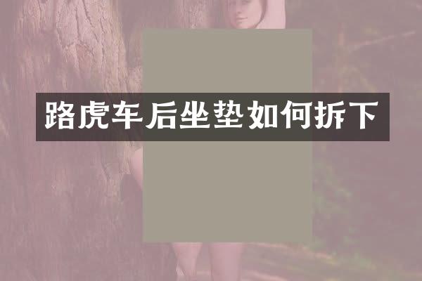 路虎车后坐垫如何拆下