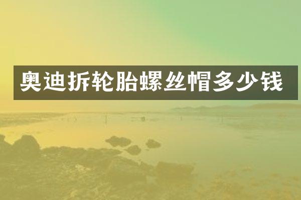 奥迪拆轮胎螺丝帽多少钱