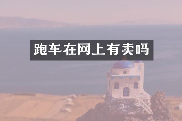 跑车在网上有卖吗