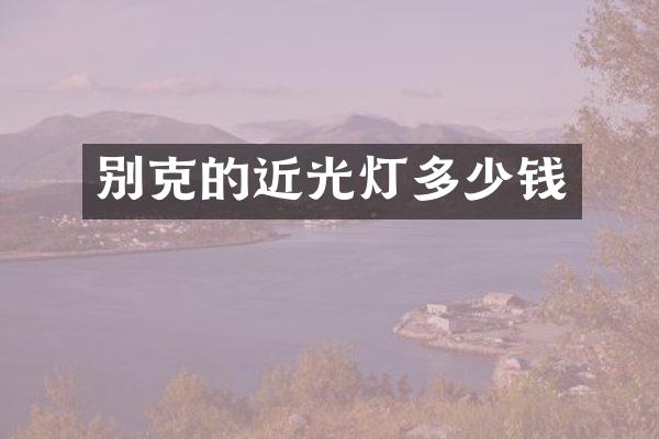 别克的近光灯多少钱