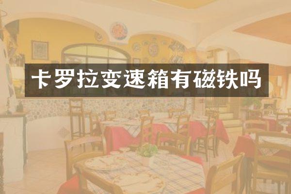 卡罗拉变速箱有磁铁吗