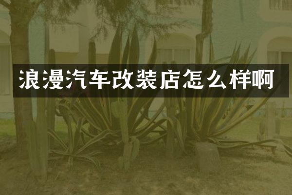 浪漫汽车改装店怎么样啊