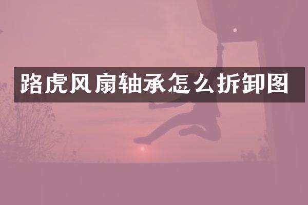 路虎风扇轴承怎么拆卸图