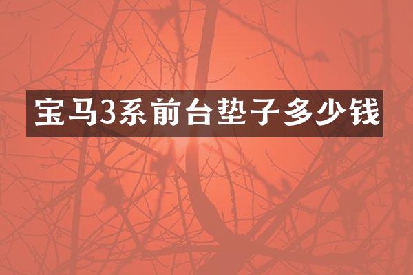 宝马3系前台垫子多少钱