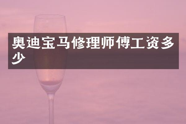 奥迪宝马修理师傅工资多少