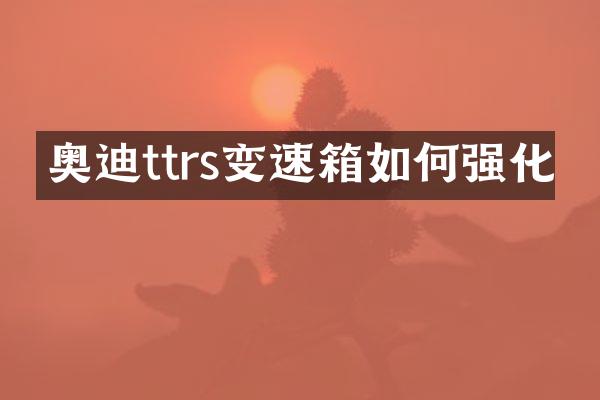 奥迪ttrs变速箱如何强化