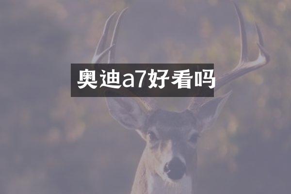 奥迪a7好看吗