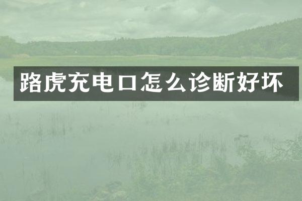 路虎充电口怎么诊断好坏