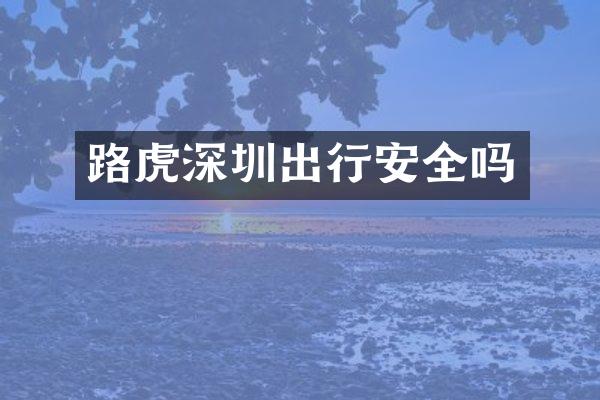 路虎深圳出行安全吗