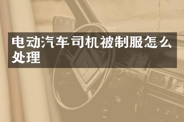 电动汽车司机被制服怎么处理
