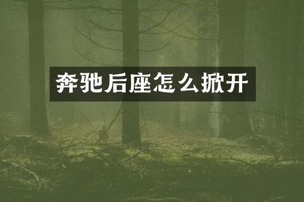 奔驰后座怎么掀开