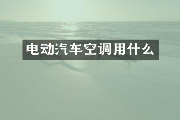 电动汽车空调用什么