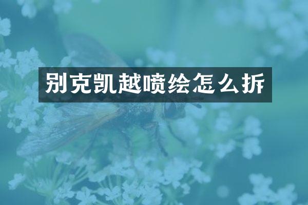 别克凯越喷绘怎么拆