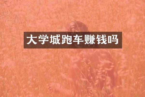大学城跑车赚钱吗